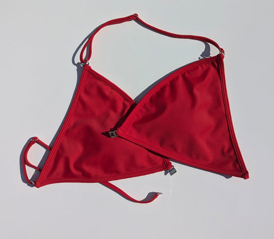 Haut De Bikini Triangle Rouge