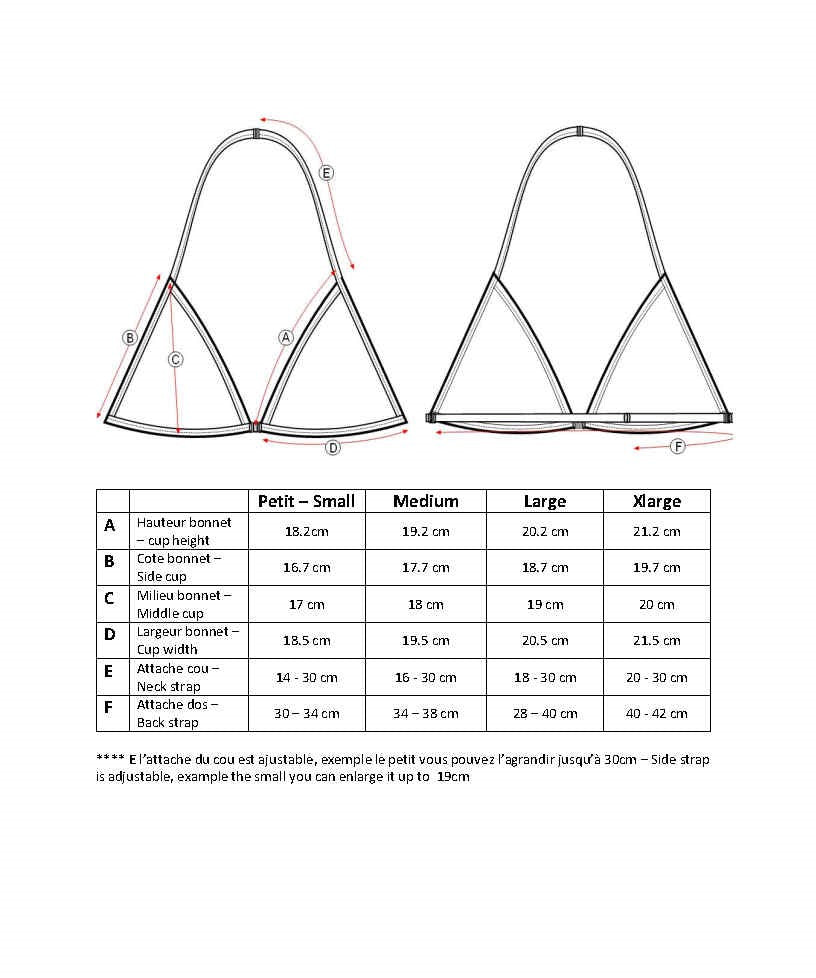 Haut De Bikini Triangle Rouge