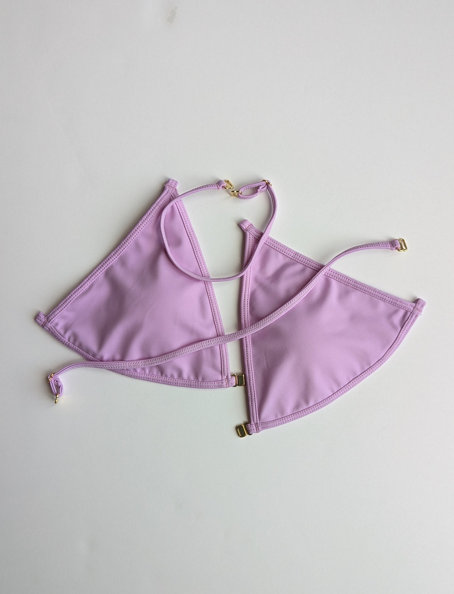 Purple Triangle Bikini Top